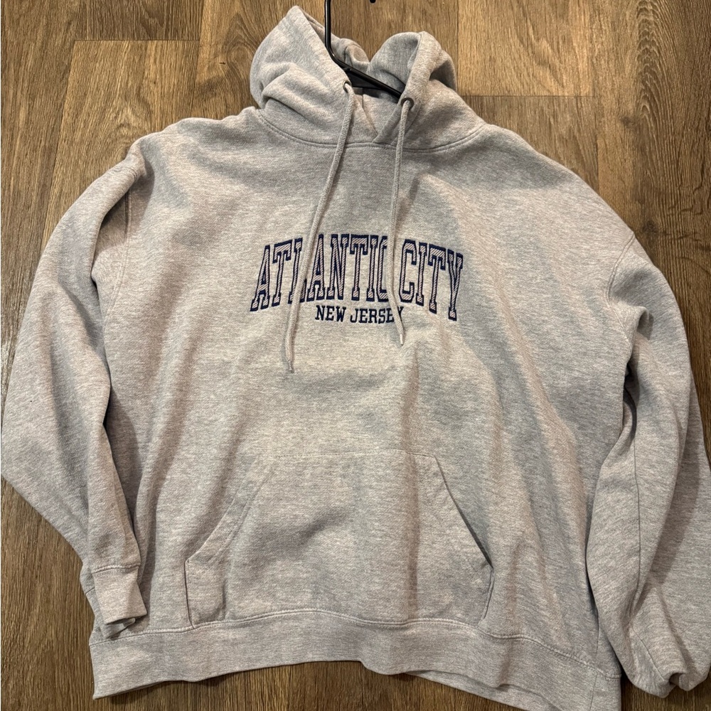 Atlantic City New Jersey Gray Hoodie